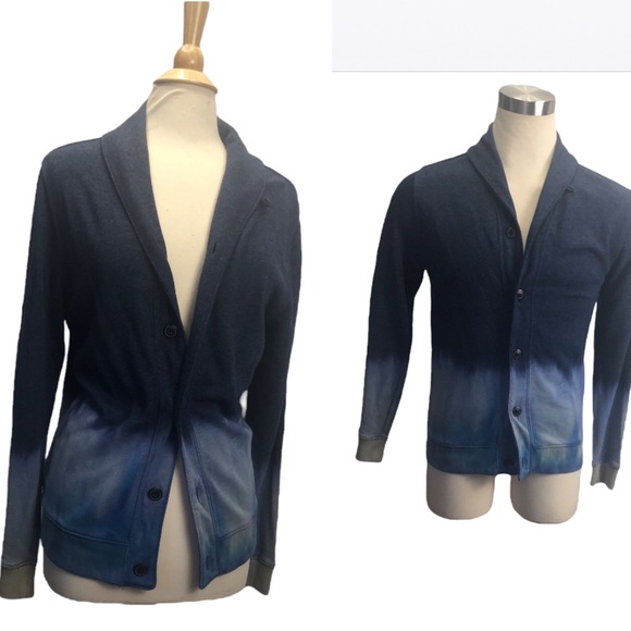 1 of one ♥️Hand tie-dyed ombré cardigan SM one of a kind - Picture 2 of 10